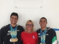 Andrea Vivalda Mattia Faccinti e Coach Laura Dondi