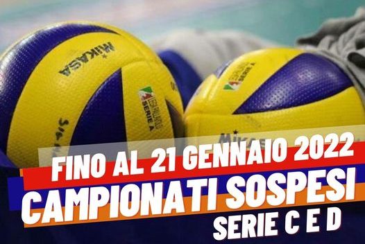 Volley Sospensione Campionati Gennaio